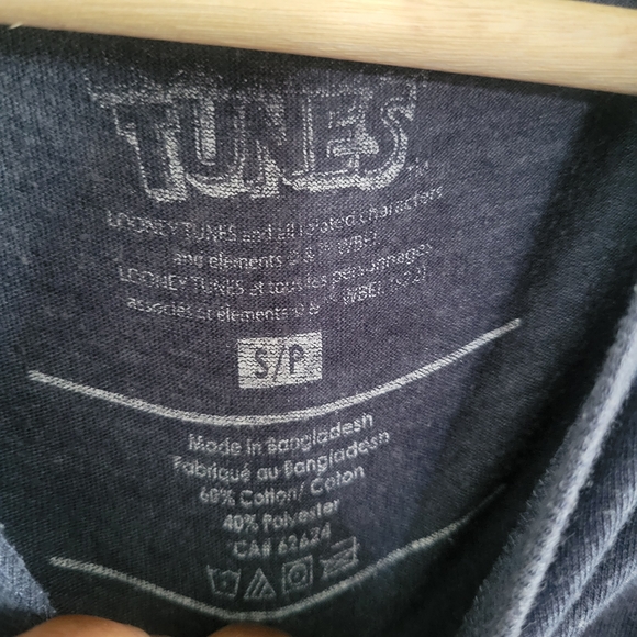 LOONEY TUNES Cartoon Character T-shirt Charcoal Womens Size S - Picture 4 of 6